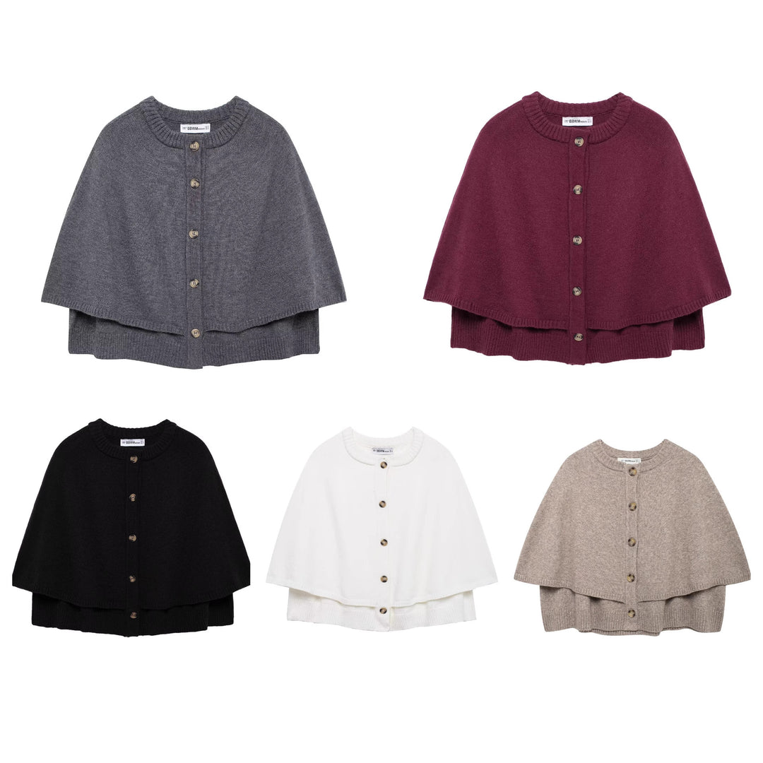 Damen Strick Poncho EB