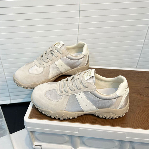 Damen modische Sneakers mit atmungsaktiver Oberflächenstruktur und rutschfester Sohle EB