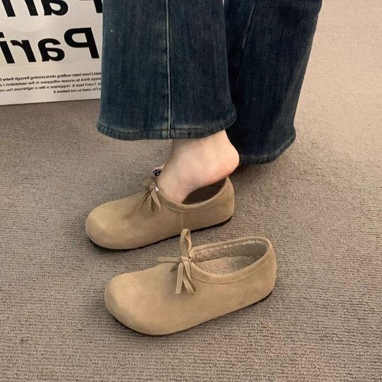 Damen Bequeme Clogs mit Satinband EB