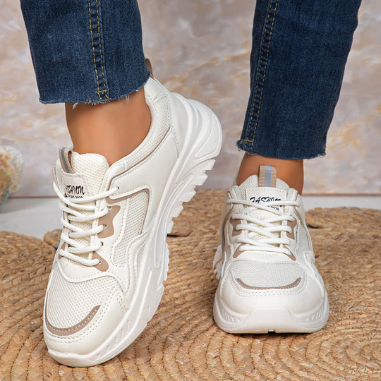 Damen Atmungsaktive Sport Sneakers mit dämpfendem Fußbett und rutschfester Sohle EB