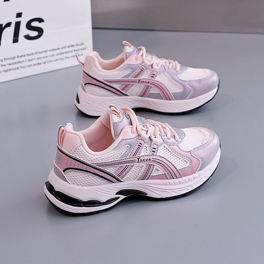 Damen Sportliche Sneakers mit dynamischer Mesh-Oberfläche und stoßdämpfender Sohle EB