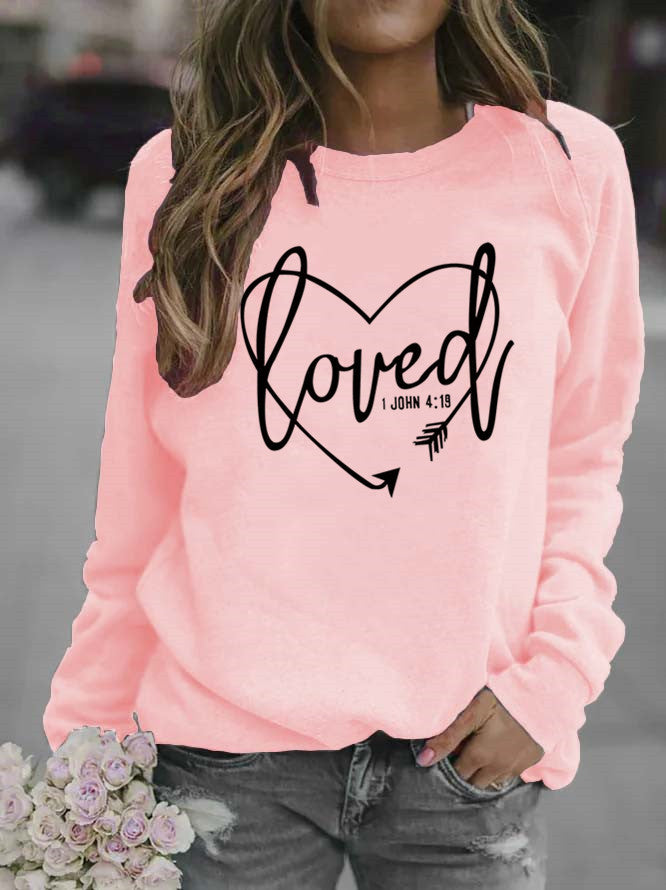 Damen Sweatshirt mit inspirierendem Schriftzug und trendigem Design EB