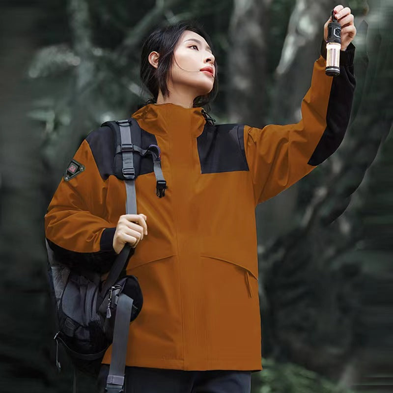 Herren modische Winterjacke mit hohem Kragen und reflektierenden Elementen R&B