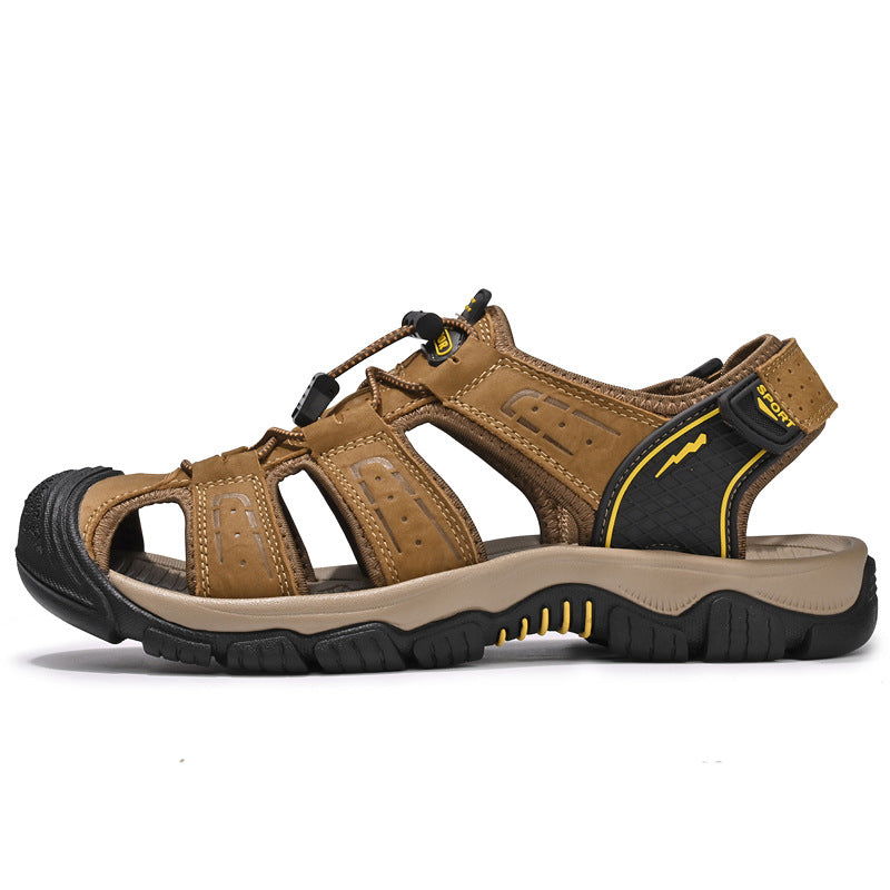 Damen Sportliche Outdoor-Sandalen mit elastischem Schnellschnürsystem und rutschfester Sohle EB
