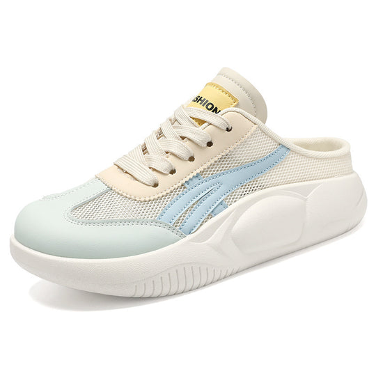 Damen Sportliche Slip-On Sneakers mit luftiger Mesh-Oberfläche und dämpfender Sohle EB