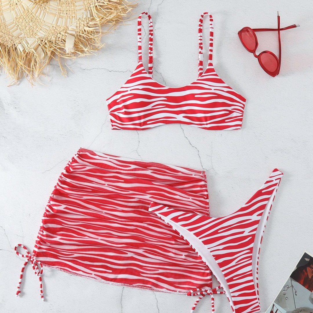 Damen Bikini Set mit verspieltem Rock EB