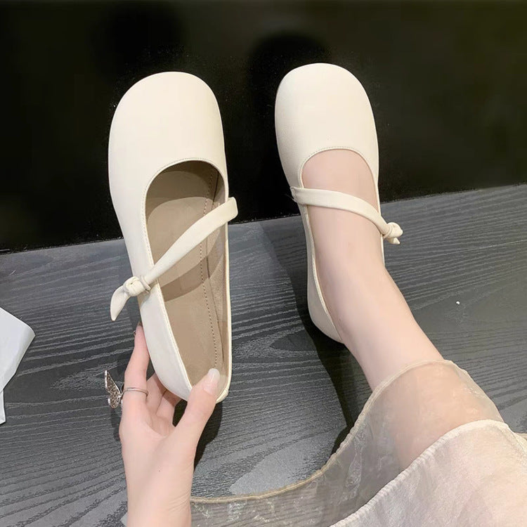Damen elegante Ballerinas mit modischem Schleifendetail und komfortabler Innensohle EB