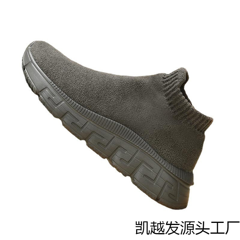 Damen Bequeme Stretch-Sneaker mit hochgezogenen Fersenpolstern EB