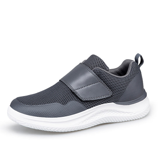Damen Sportliche Slip-On Sneakers mit elastischem Klettverschluss EB