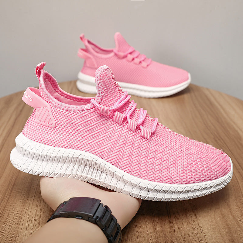 Damen Leichte und atmungsaktive Sneakers mit flexiblem Mesh-Obermaterial EB