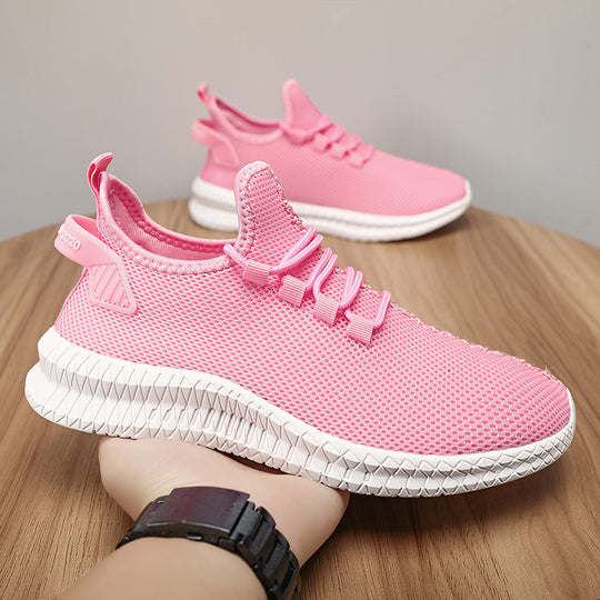 Damen Leichte und atmungsaktive Sneakers mit flexiblem Mesh-Obermaterial EB