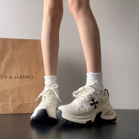 Damen Modische Chunky Sneakers mit innovativer Dämpfungstechnologie EB