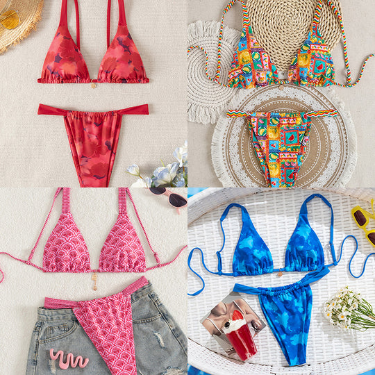 Damen Bikini-Set mit floralem Design EB