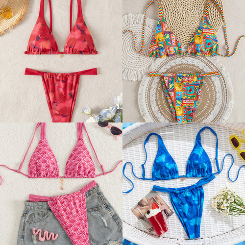Damen Bikini-Set mit floralem Design EB