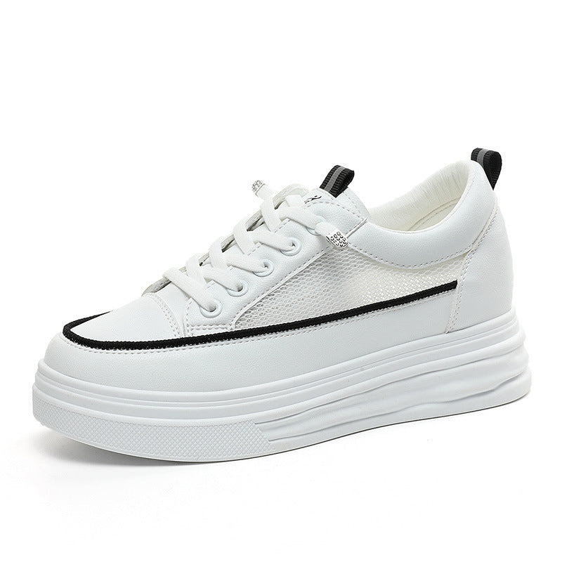 Damen modische Sneakers mit eleganter Plattform und atmungsaktiver Mesh-Oberfläche EB