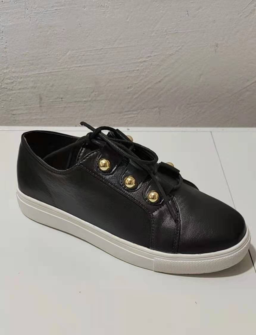 Damen Fashion Sneakers mit modischen Ösen und dämpfender Laufsohle EB