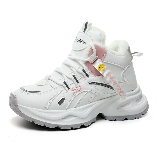 Damen gefütterte Winter-Sneaker mit rutschfester Sohle und atmungsaktivem Obermaterial EB