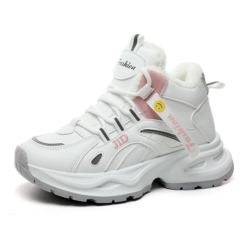 Damen Winterliche Sneaker Boots mit warmem Innenfutter und rutschfester Sohle EB