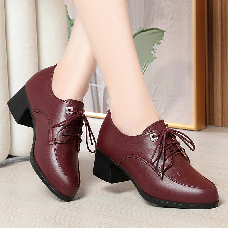 Damen Elegante Schnürschuhe mit modischem Kettendetail EB