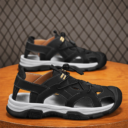Damen Sportliche Freizeitsandalen mit atmungsaktiver Oberflächenstruktur und flexiblem Fußbett EB