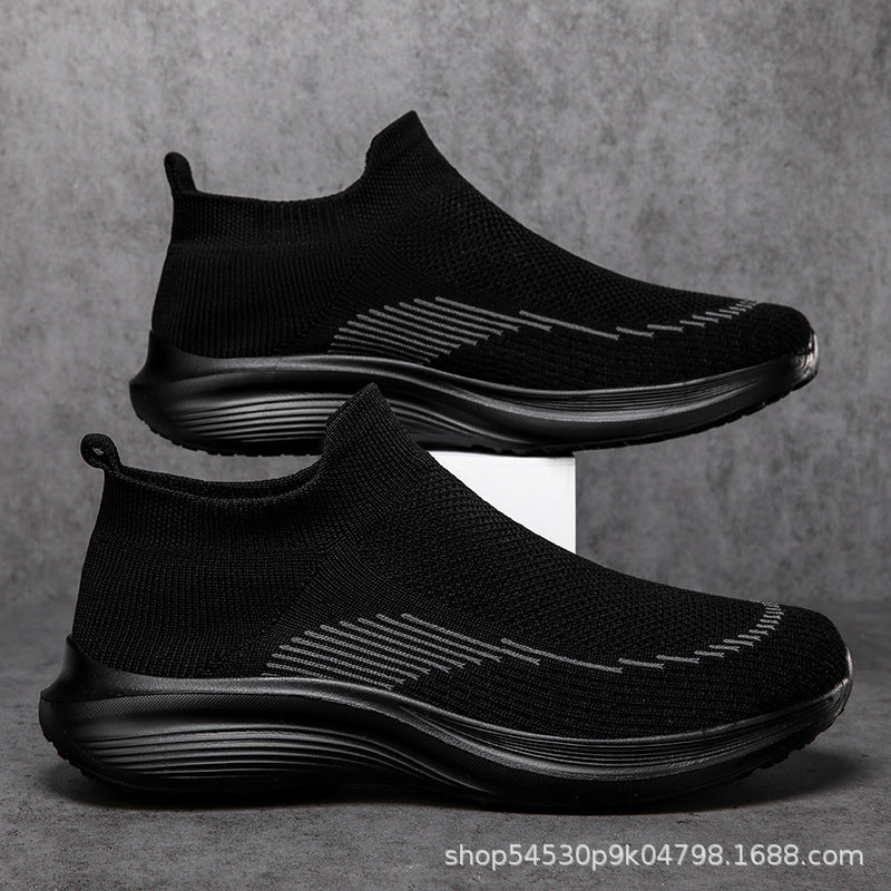 Damen Sportliche Sneakers mit elastischem Schaft und rutschfester Sohle EB