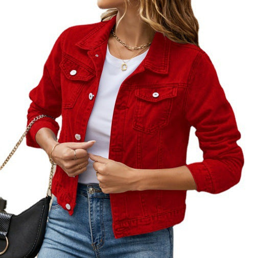 Damen Denimjacke mit modernen Details und stylischem Schnitt EB