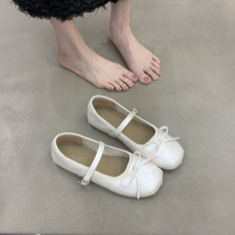 Damen Ballerinas mit dekorativem Riemchen und bequemem Fußbett EB