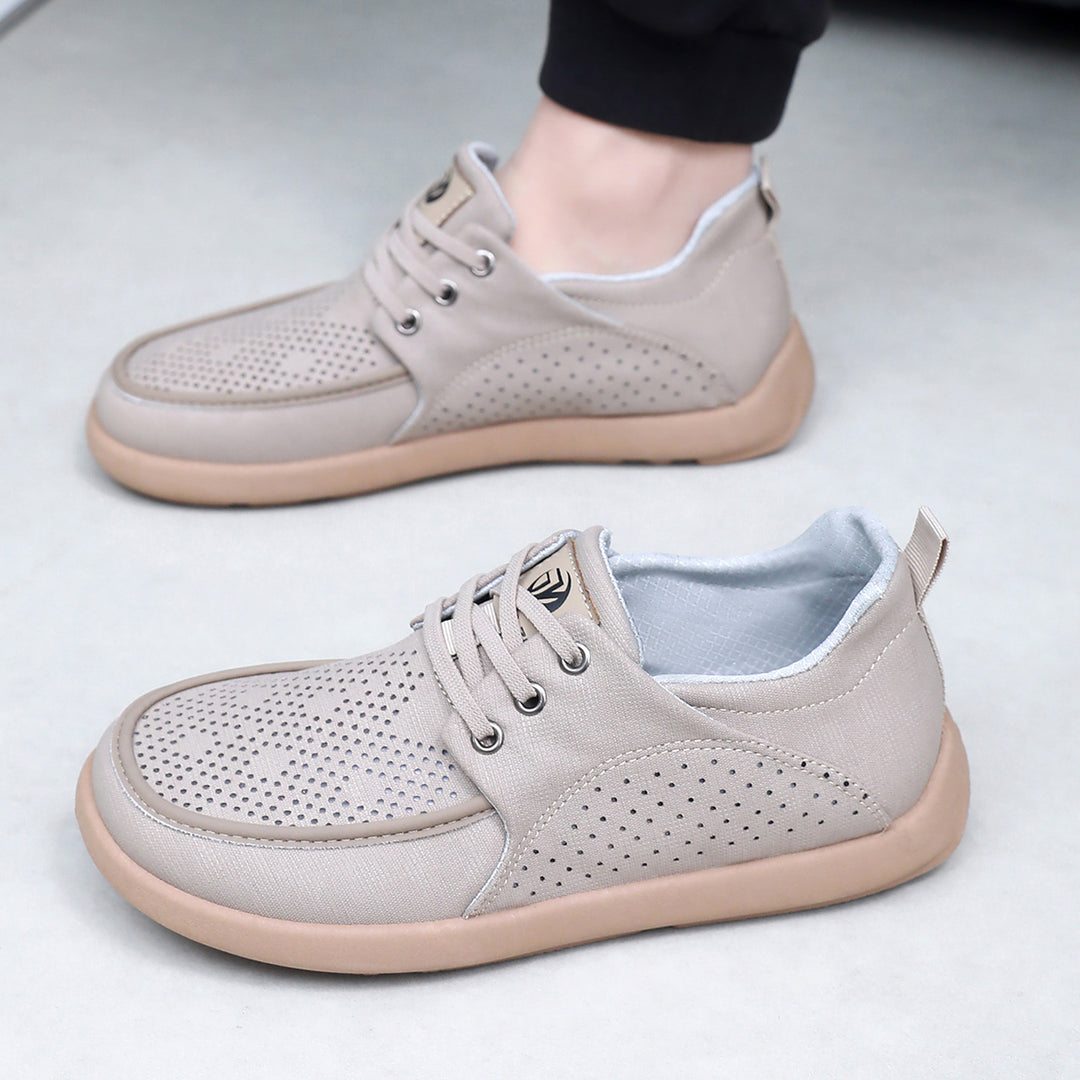 Damen Atmungsaktive Sneaker mit Lochmuster und rutschfester Sohle EB