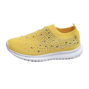 Damen Sneaker mit funkelnden Strassdetails und atmungsaktivem Obermaterial EB
