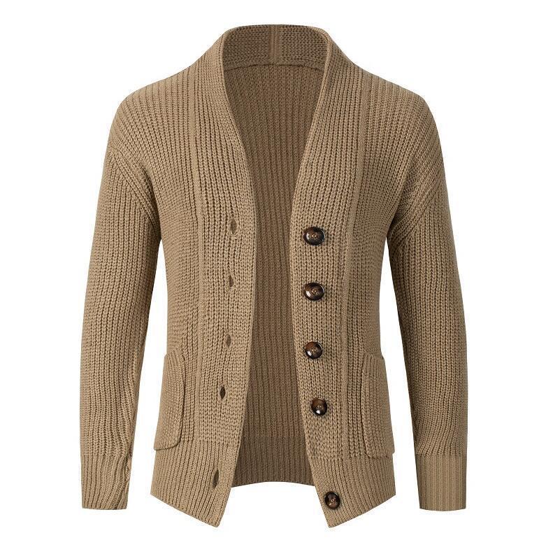 Damen Strickjacke mit knöpfbarem Design und seitlichen Taschen EB