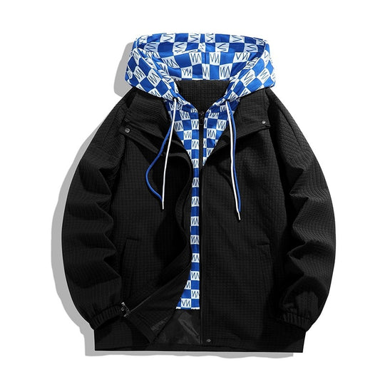 Damen leichte Funktionsjacke mit verstellbarer Kapuze und atmungsaktivem Innenfutter EB