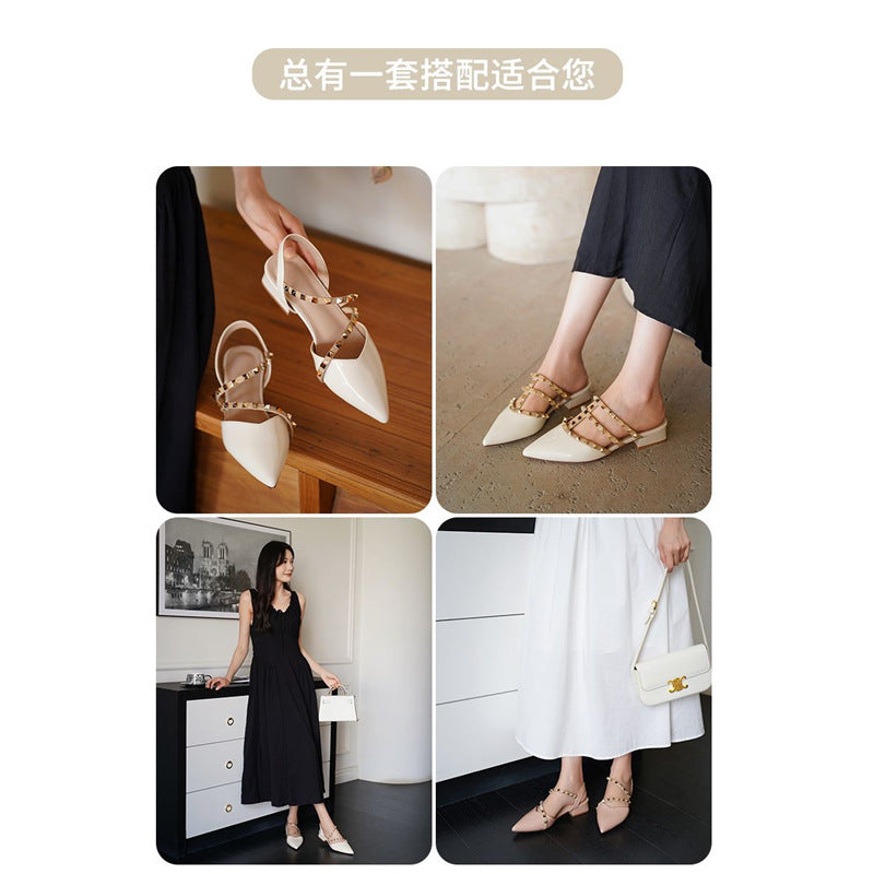 Damen Slingback Pumps mit glamouröser Strassverzierung EB