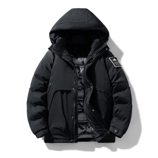 Unisex wasserabweisende gesteppte Winterjacke mit Kapuze und Thermoisolierung EB