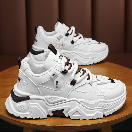 Damen Chunky Sneakers mit rutschfester Sohle und atmungsaktiver Mesh-Oberfläche EB