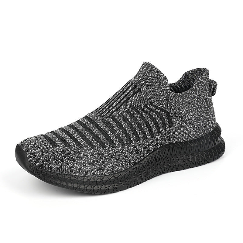 Damen Atmungsaktive Slip-On Sportschuhe mit elastischem Strickmaterial EB
