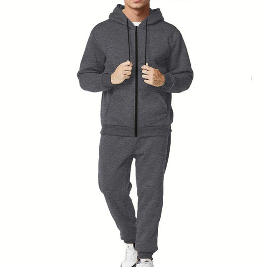 Herren nan zweiteiliges Zip-Hoodie und schmal zulaufende Jogginghose aus French Terry EB
