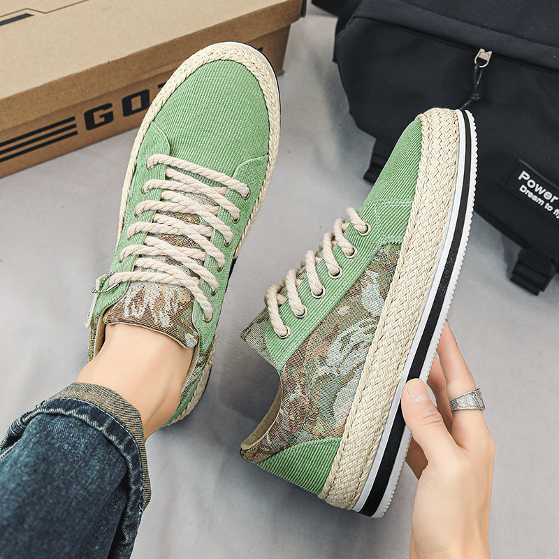 Damen Casual Sneakers mit hochwertigem Textil-Obermaterial und Frottee-Zierband EB
