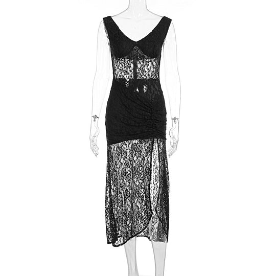 Damen Spitzenkleid im vorteilhaften Schnitt EB