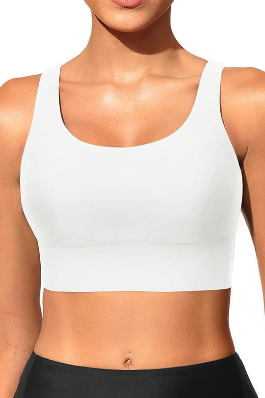 Damen sportlicher Crop-Top mit klassischen Streifen EB