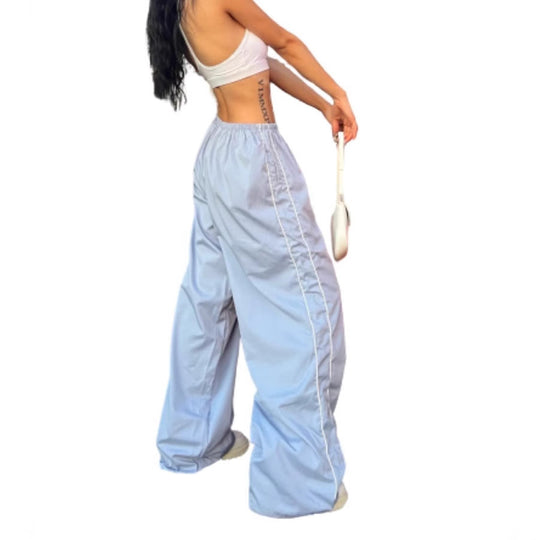 Damen Sportliche High-Waist Freizehhosen EB
