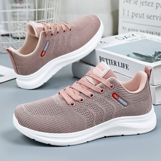Damen Atmungsaktive Laufschuhe mit flexibler Sohle und enganliegendem Mesh-Obermaterial EB