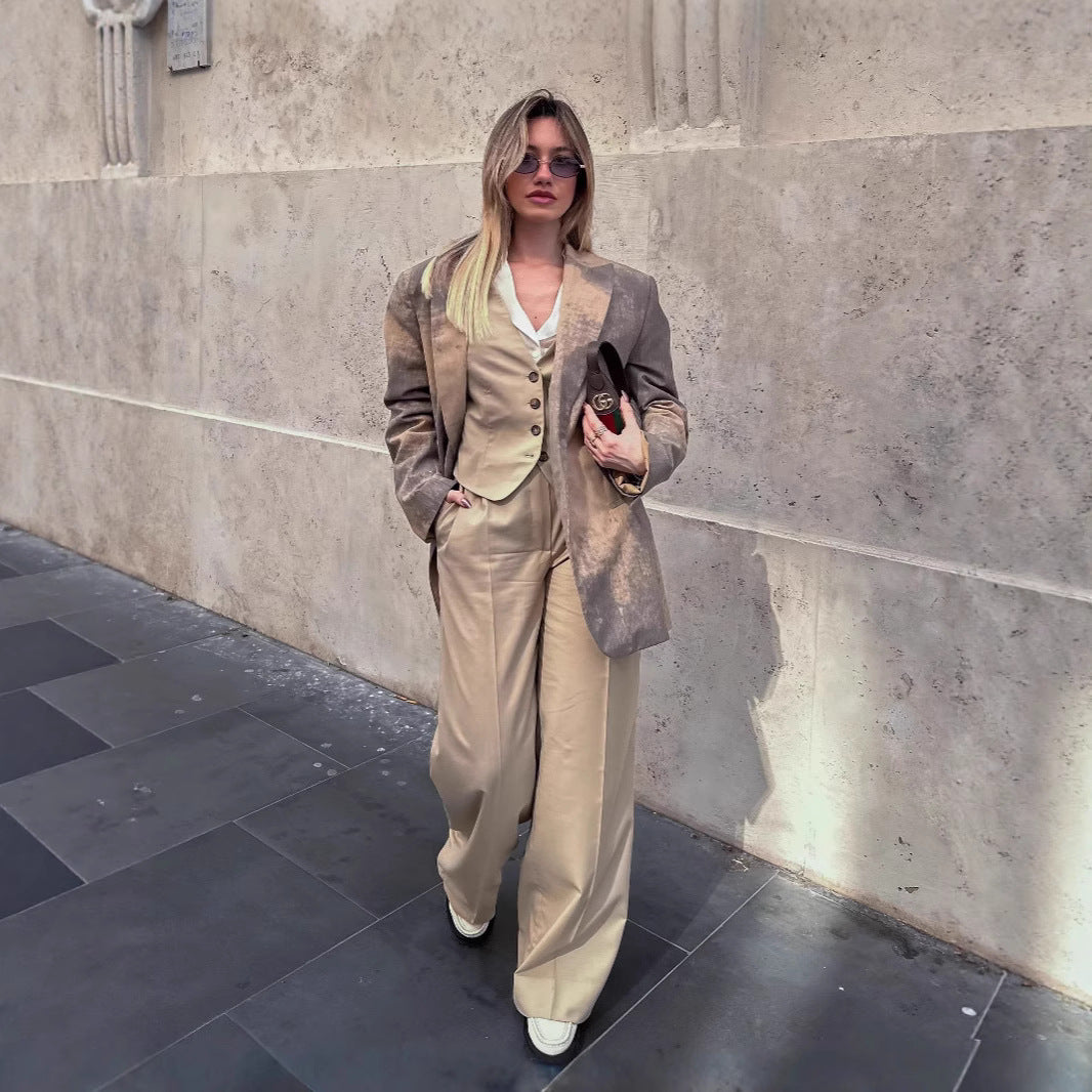 Damen Oversized Blazer mit einzigartigem Farbverlauf EB