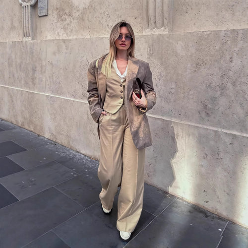 Damen Oversized Blazer mit einzigartigem Farbverlauf EB