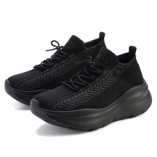 Damen bequeme und atmungsaktive Freizeitsneaker mit dämpfender Sohle EB