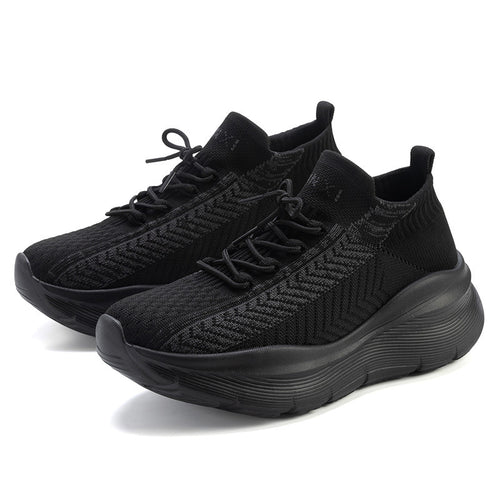 Damen bequeme und atmungsaktive Freizeitsneaker mit dämpfender Sohle EB