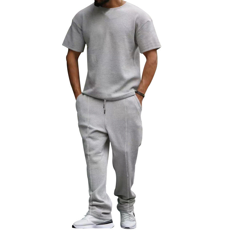 Herren Freizeit-Set aus atmungsaktivem Strukturstoff mit praktischen Taschen EB