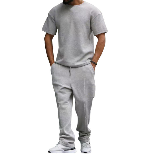 Herren Freizeit-Set aus atmungsaktivem Strukturstoff mit praktischen Taschen EB