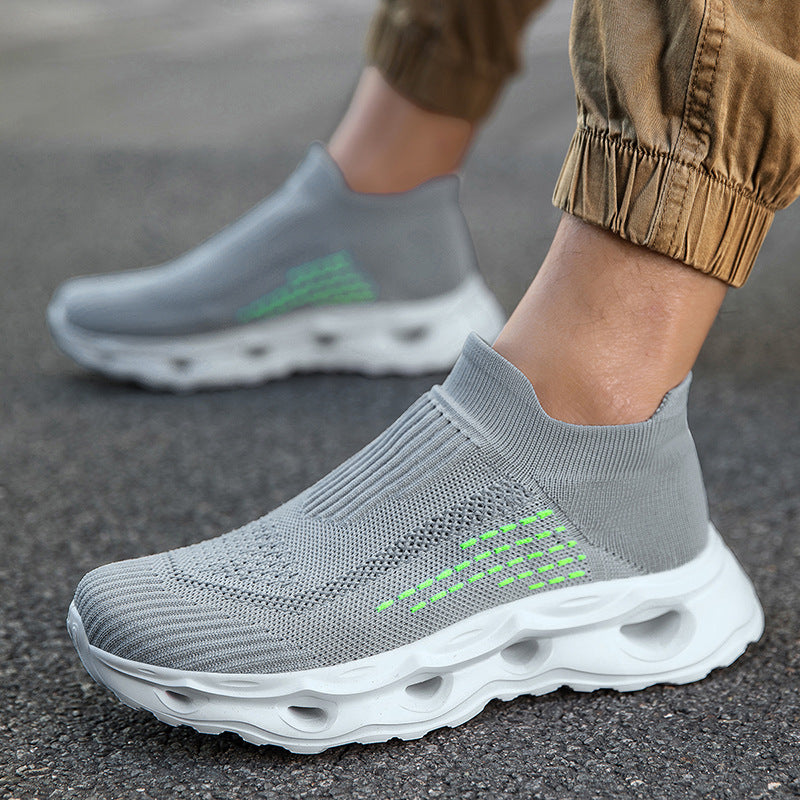 Damen Hochentwickelte Sportliche Sneakers mit elastischem Strickoberteil und dämpfender Sohle EB