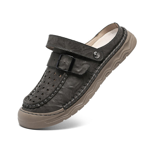 Damen Komfortable Clogs mit verstellbarem Riemen und atmungsaktiver Obermaterialstruktur EB