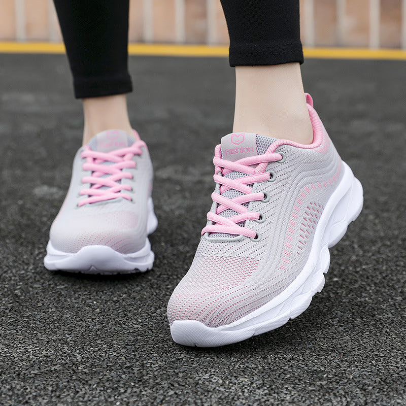 Damen Sportliche Lauf-Sneaker mit atmungsaktivem Gewebe und dämpfender Sohle EB
